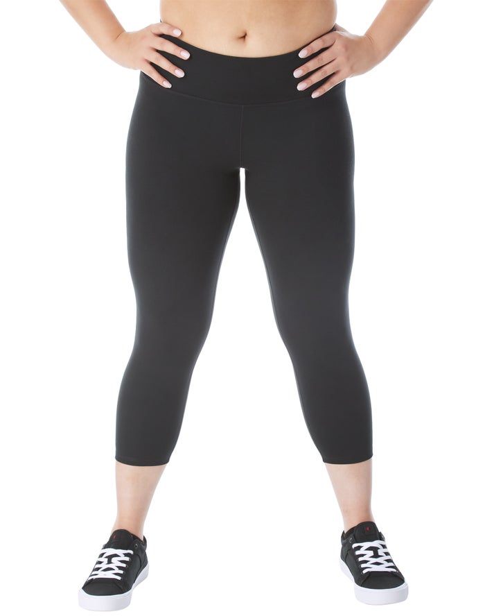 Champion Legging Dames - Zwart - Plus Soft Touch Crop 21 ( 184279-JMR )